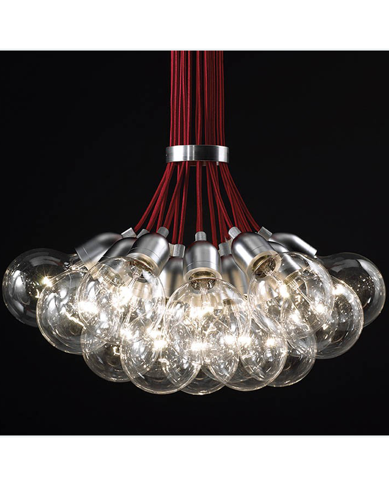 Design ceiling lamp ILDE MAX S19 with 19 LED metal pendant 19x2W 2700k