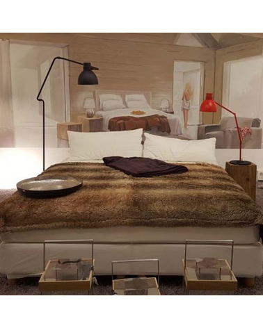 Design floor articulated lamp 113 cm BLUX SYSTEM F30 aluminum lampshade E27 11W