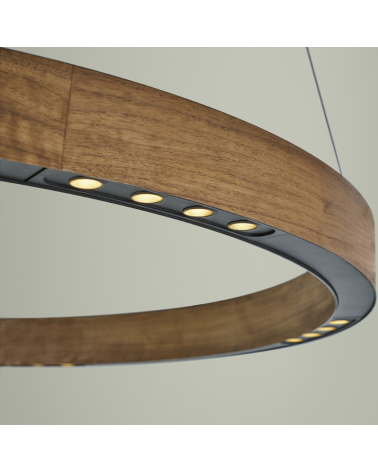 Design ceiling lamp R2 S60 FLAT CANOPY LED 3x18W 3000K in aluminum with rosette