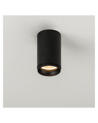 Fixed surface smooth cylinder spotlight 5.5x9.3cm dimmable steel LED 7W 2700K 665Lm