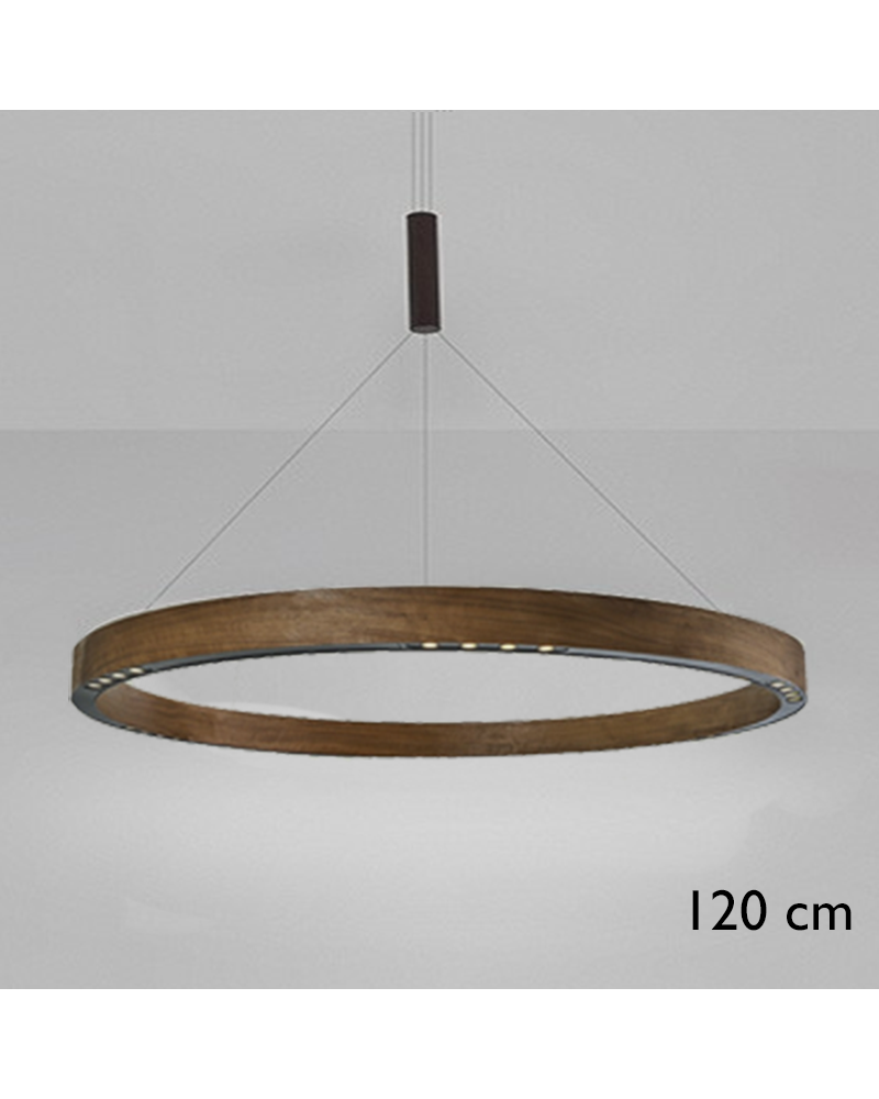 Design ceiling lamp R2 S120 LED 6x17W 3000K in aluminum with central suspension cable