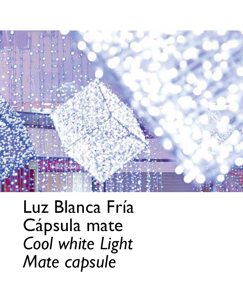 Connectable string light 12m  and 180 matt capsule white LEDs, jointable, IP65 for outdoor use
