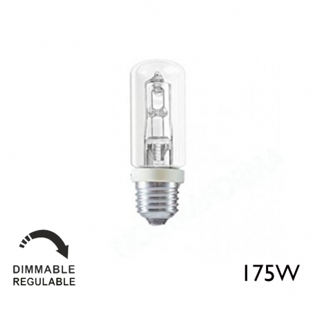 ECO 175W E27 tubular halogen warm and dimmable light