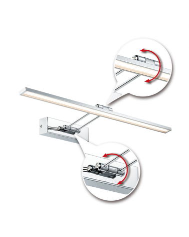 Wall light 58.5 cm 11W LED 2700K chrome