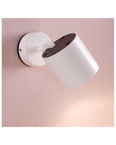 Foco de cilindro liso 7,7cm zamak y aluminio regulable GU10 orientable