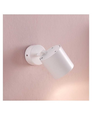 Foco de cilindro liso 7,7cm zamak y aluminio regulable GU10 orientable