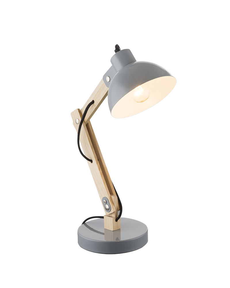 Flexo 45cm madera y metal 40W E27