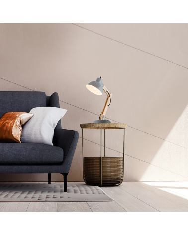 Flexo 45cm madera y metal 40W E27