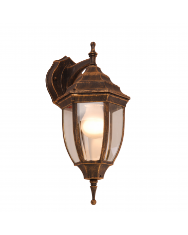 Classic style outdoor wall light IP44 E27 height 35.5cm