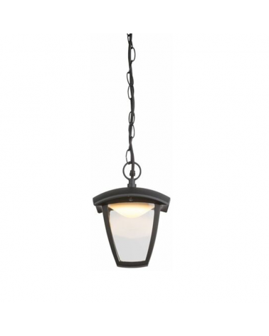 81cm LED pendant lamp for outdoor IP44 in black aluminum 3000K