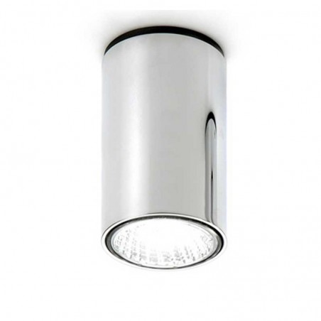 Fixed surface smooth cylinder spotlight 7x11.5cm zamak and aluminum adjustable GU10 adjustable