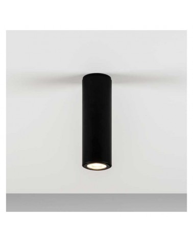 Fixed surface smooth cylinder spotlight 7x20.5cm zamak and aluminum adjustable GU10 adjustable