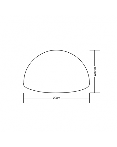 20cm LED solar wall light for outdoor white IP44
