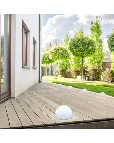 Aplique solar LED 20cm para exteriores blanco IP44