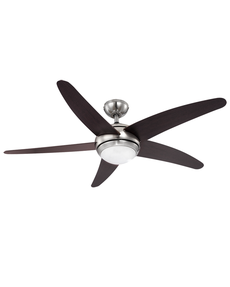 Ceiling fan 132cm brown finish with R7S 80W light source