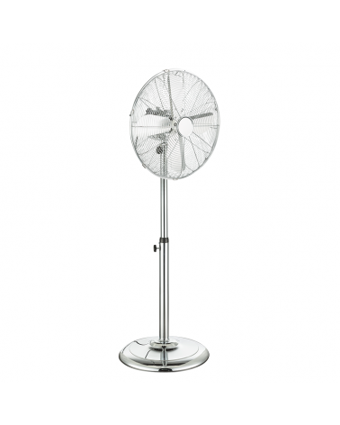 50W Chrome Finish Metal 123cm Standing Fan