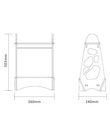 Outdoor shelving white finish IP54 4000K