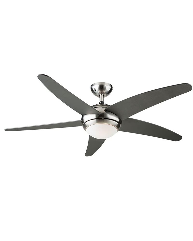 Ceiling fan 13.2cm gray finish with R7S 80W light source