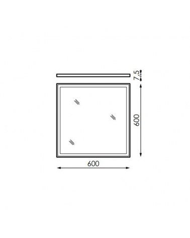 Panel LED de empotrar de acero acabado blanco 43W 60x60cm +25.000h IP40