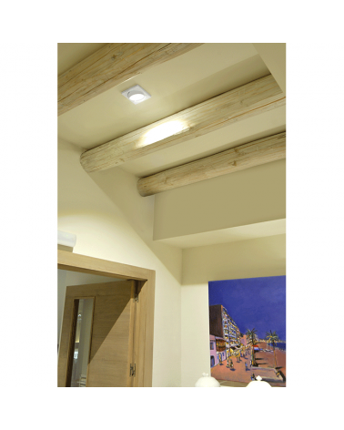 Design recessed downlight white aluminum 12cm LED 9.3W 2700K 965Lm