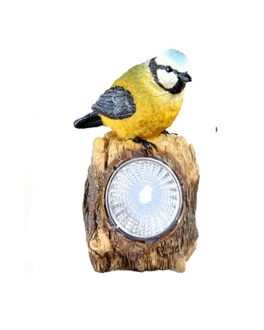 Lámpara solar forma pájaro plástico 9.6cm LED IP44
