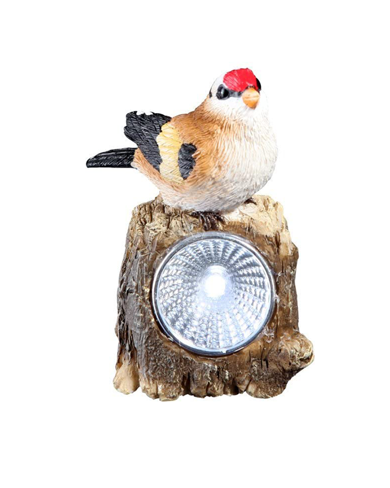 Lámpara solar forma pájaro plástico 9.6cm LED IP44