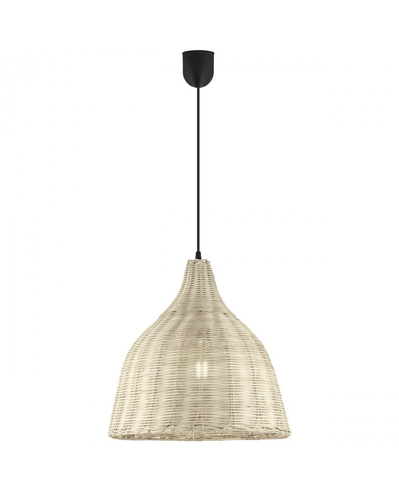 Ceiling lamp natural wicker lampshade 36cm 60W E27