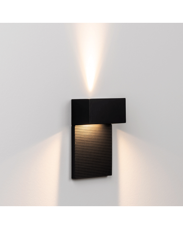 Wall lamp 11X15.1cm rectangular aluminum dimmable 1xG9 upper and lower light