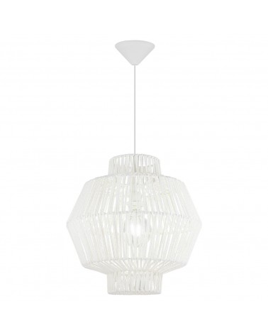 Ceiling lamp lampshade white rope 45cm 60W E27