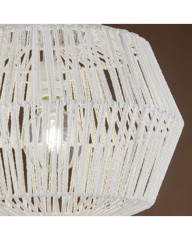Ceiling lamp lampshade white rope 45cm 60W E27