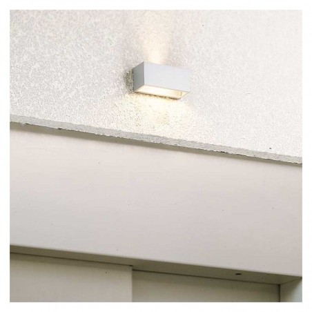 Wall lamp 11x5cm rectangular aluminum dimmable 1xG9 upper and lower light