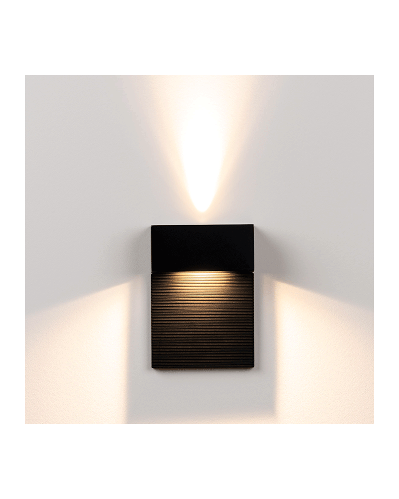 Wall lamp 11X15.1cm rectangular aluminum dimmable 2x5W 2700K 500Lm upper and lower light