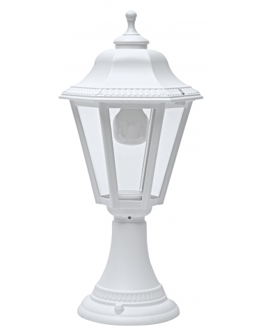 49cm IP44 15W E27 classic wall light with resistant UV beveled polycarbonate diffuser.