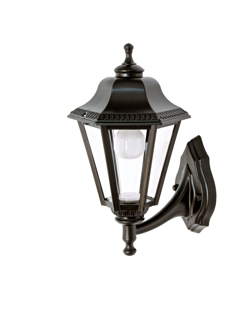 Classic outdoor wall light IP44 15W E27 high 40cm with head up