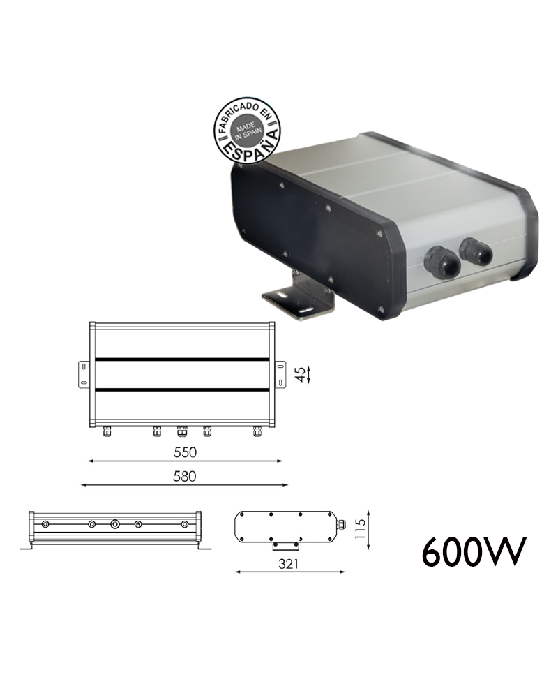 Remote box 600W 120WH DALI
