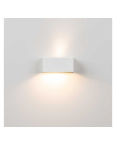 Wall lamp 11x5cm rectangular aluminum dimmable 2x5W 2700K 500Lm upper and lower light
