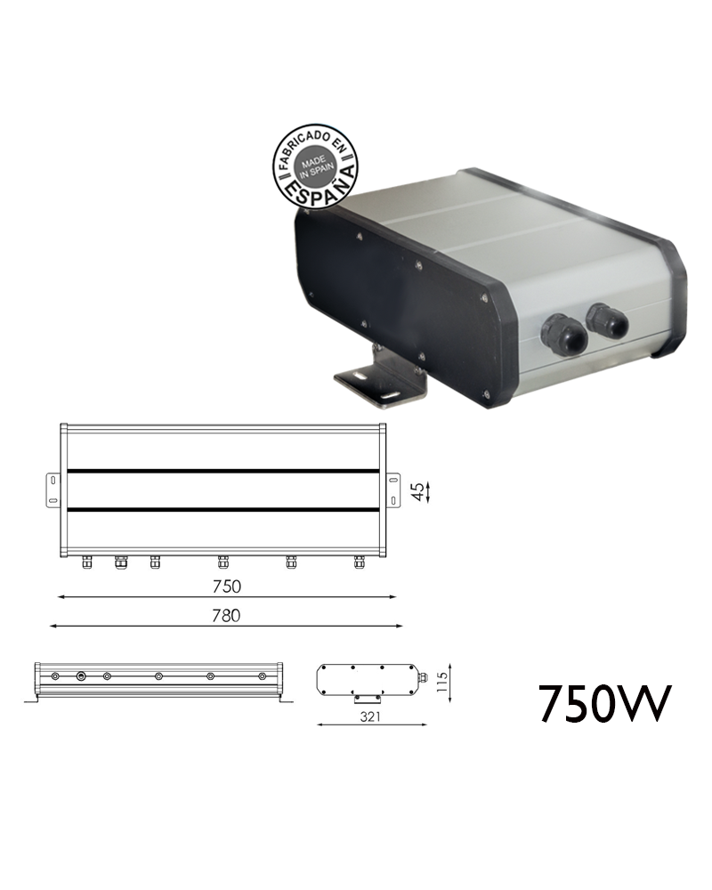 Remote box 750W 120WH DALI