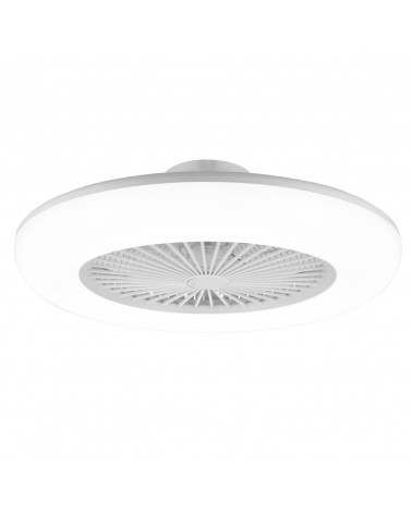 Ventilador plafón acrílico acabado blanco 55cm LED 36W 3000-6000K