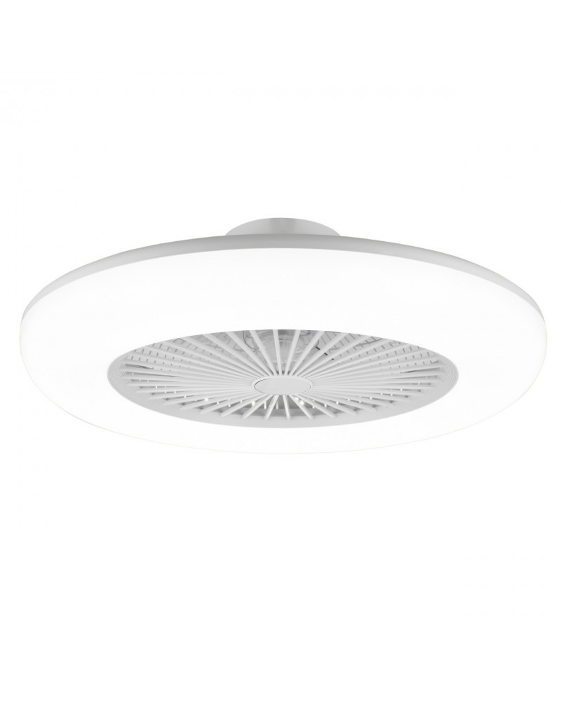 White finish acrylic ceiling fan 55cm LED 36W 3000-6000K