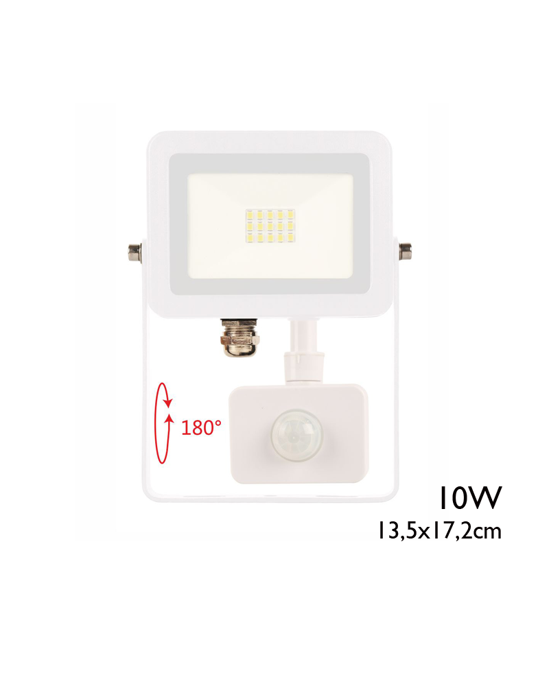 10W outdoor projector with motion sensor 12,1cm