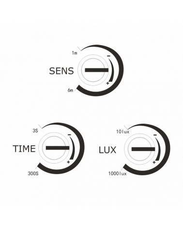 10W outdoor projector with motion sensor 12,1cm