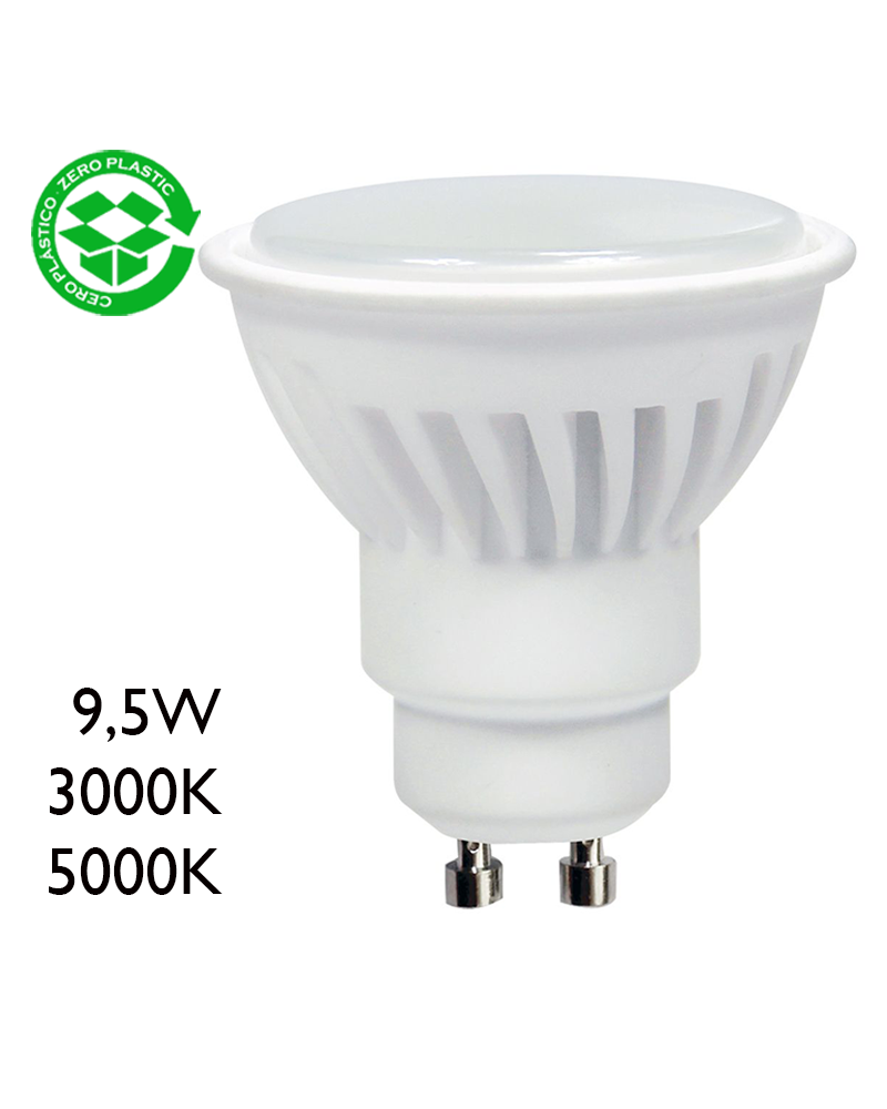 Spot Dicroica LED 9,5W GU10 120º 1000Lm.