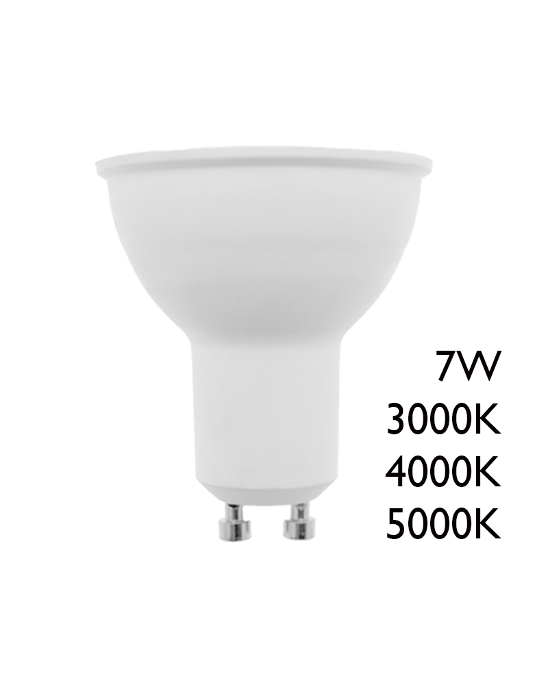LED Spotlight bulb LED GU10 7W 100º