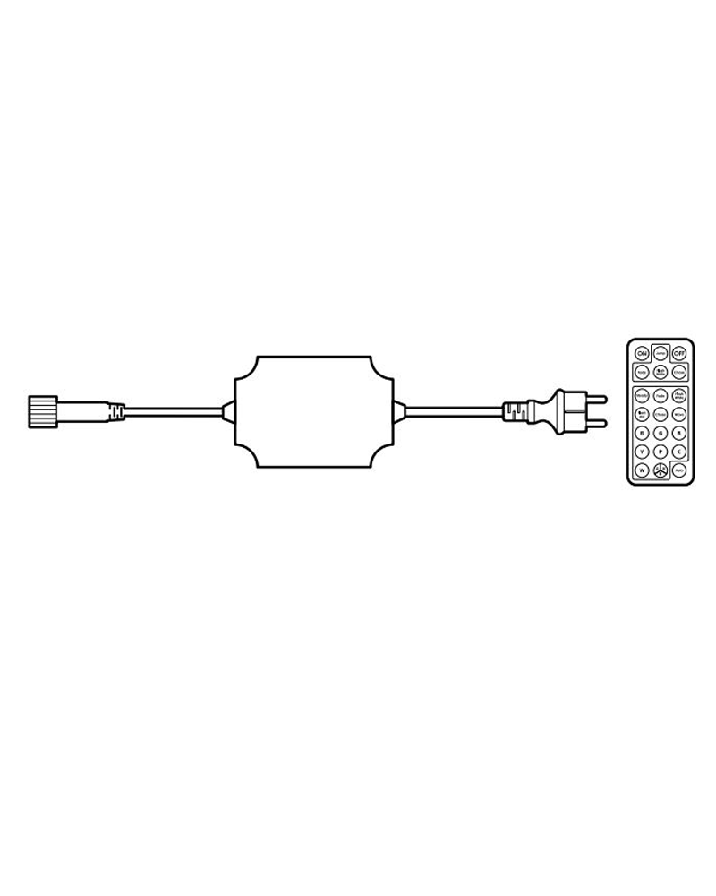RGBWW controller with 2000 LEDS remote control