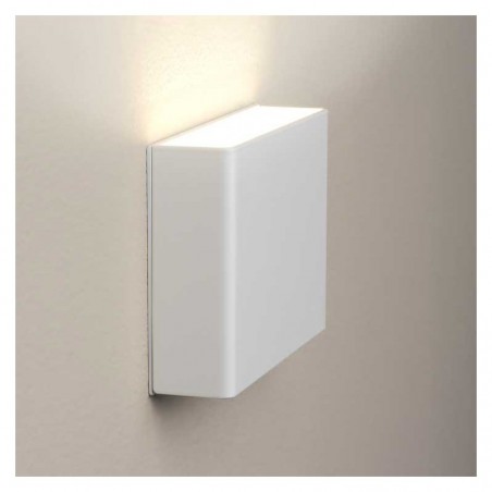Customizable signage Wall lamp 13cm rectangular aluminum dimmable 1xG9 lower light