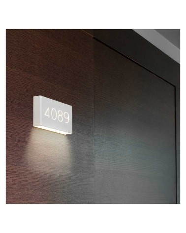 LED 4W 2700K 400Lm lower light customizable signage Wall lamp 13cm rectangular dimmable aluminum