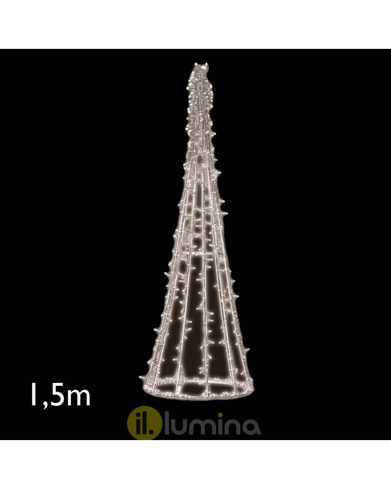 1.50 meter led cone with colored LEDs IP65 230V 18W