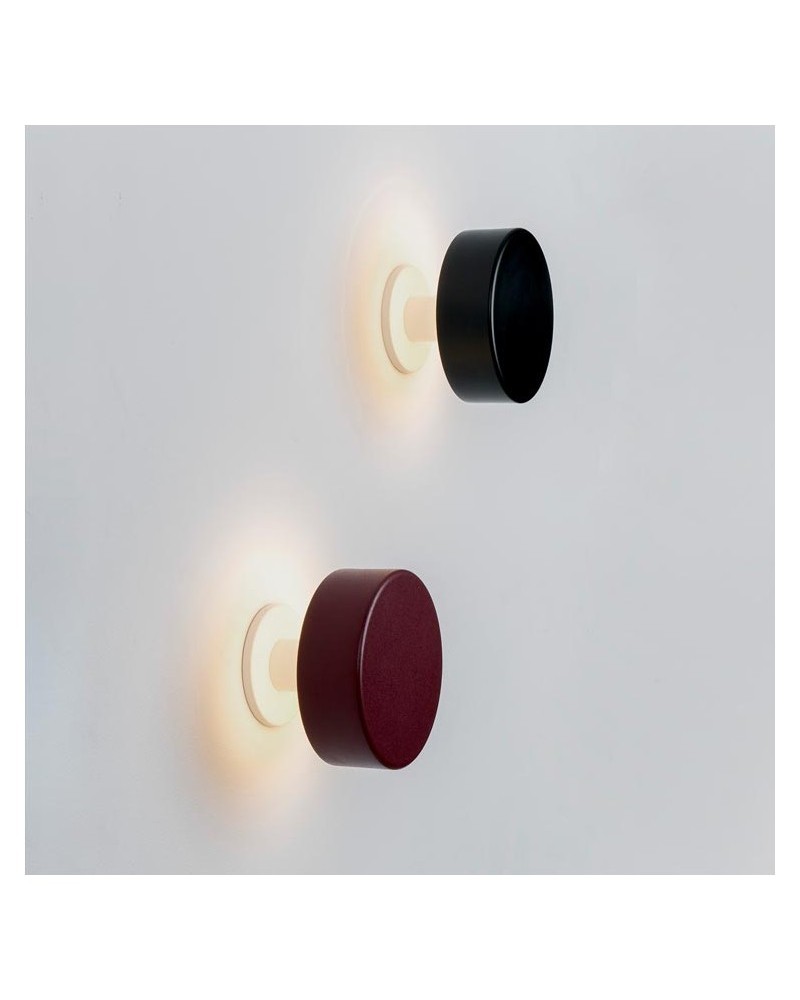 Round design wall lamp 12cm steel and aluminum dimmable LED 9.6W 2700K 893Lm