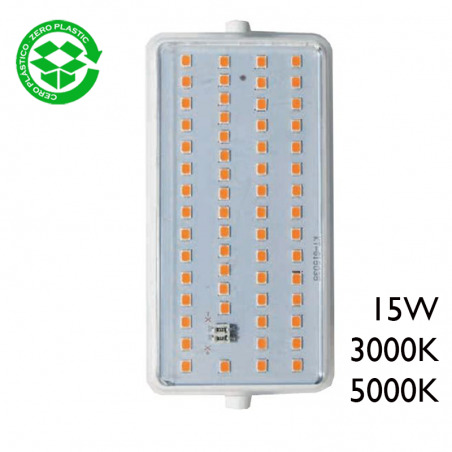 LED linear bulb 118 mm. 15W R7S  SMD 120º 1600 Lm