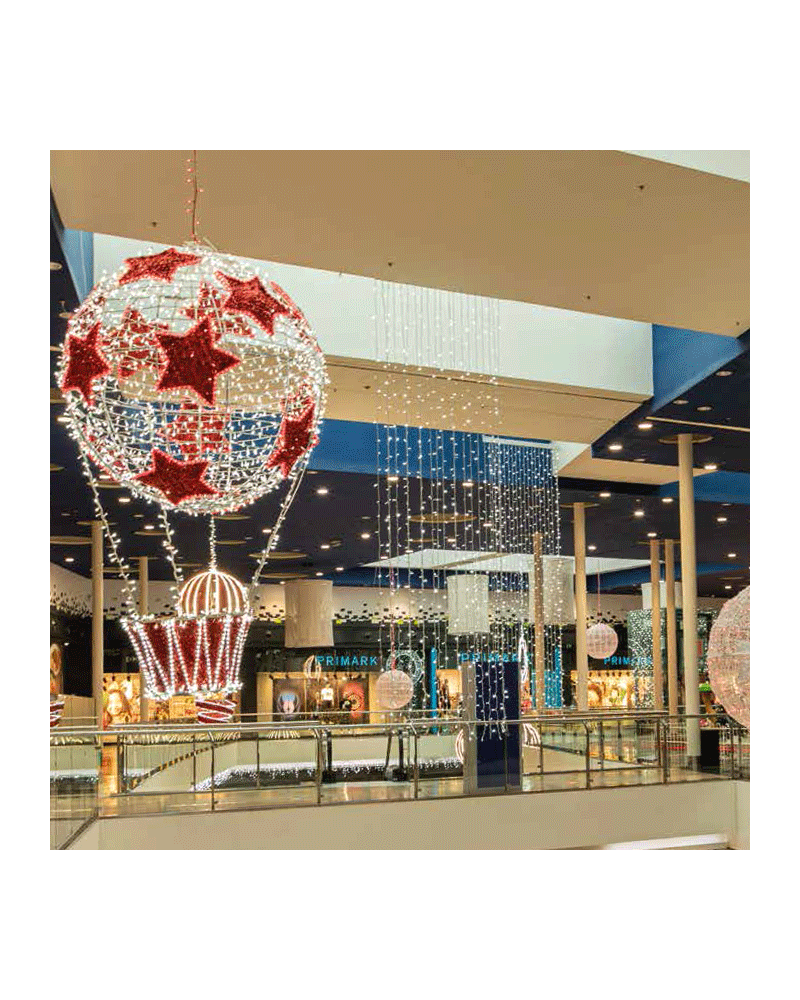 3D globe LED flashing 1.30x2.30 meters IP65 suitable for outdoor 230V 140W 3D globe LED flashing 1.30x2.30 meters IP65 suitable for outdoor 230V 140W